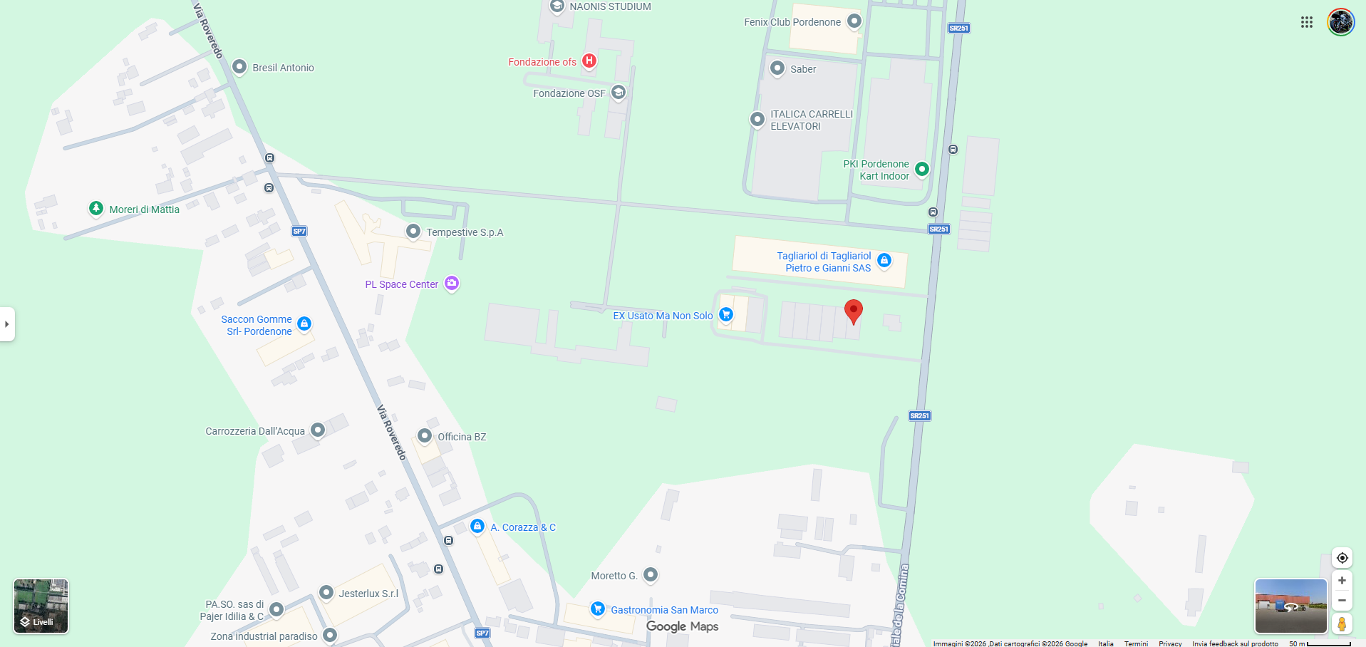 Mappa sede Italy Carpenteria Srl
